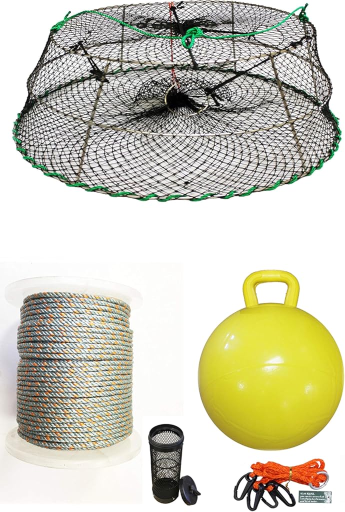 KUFA Sports Tower Style Stainless Steel Prawn Trap with Prawn Trap Accessory Combo (CT76+PHL5+HA2)