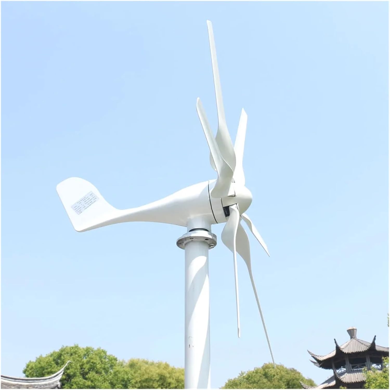 Wind Turbines, 1000W 12V 24V 48V Three Phase Free Energy Wind Generator for Home 1KW Horizontal Windmill Kit Low Wind Speed Starting Wind Turbines(24V_1000W)
