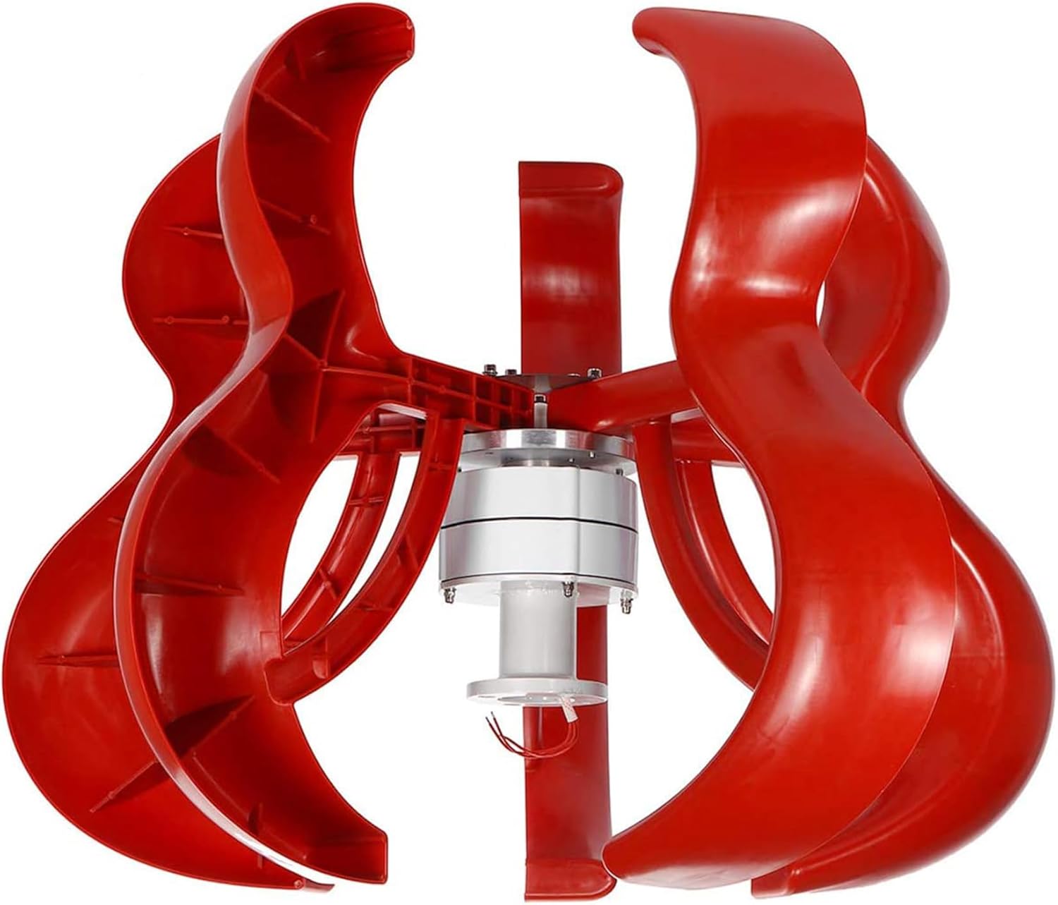 220V,16000W 12V/24V/48V 4 Blade Wind Vertical Axis Generator 3 Phase AC Permanent Magnet Wind Generator Kit with Controller