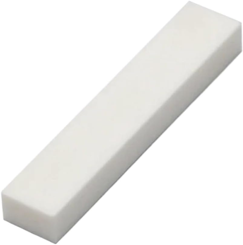 Blank Buffalo Bone Guitar Nut & Saddle Set, DIY Parts for Electric Bass, Acoustic, Ukulele, Mandolin & Banjo (100pcs)