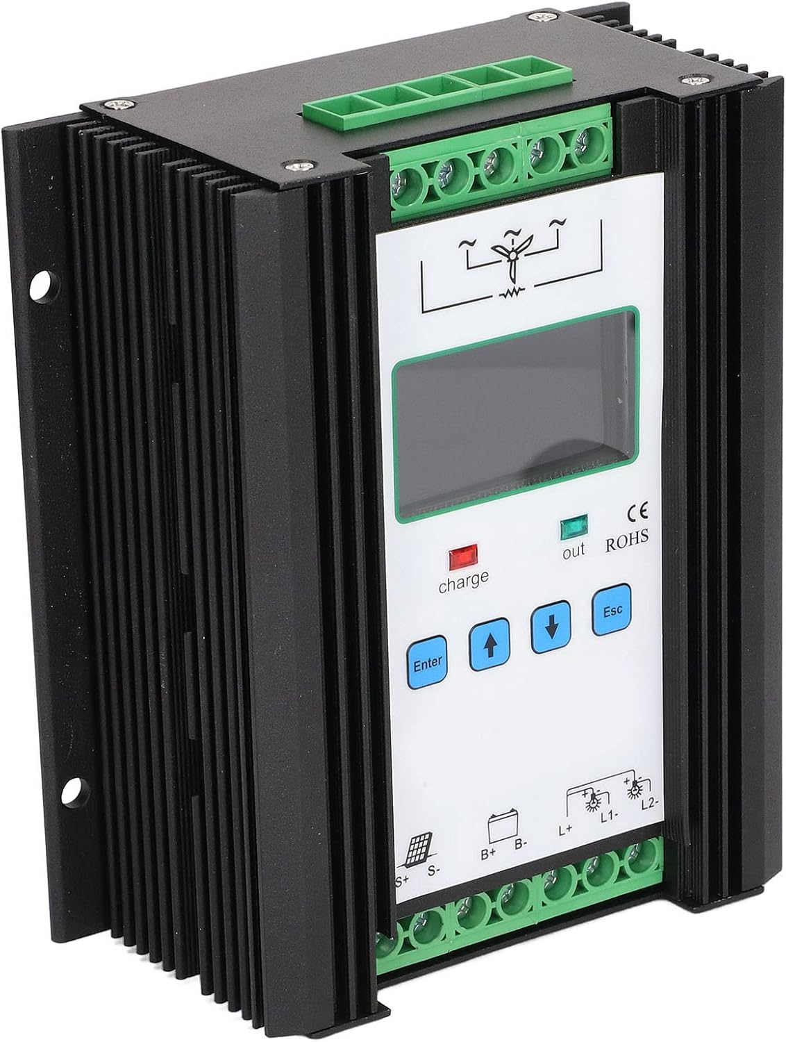Wind Solar Hybrid Controller Digital Intelligent Control Wind Solar Regulator 12V 24V 600W
