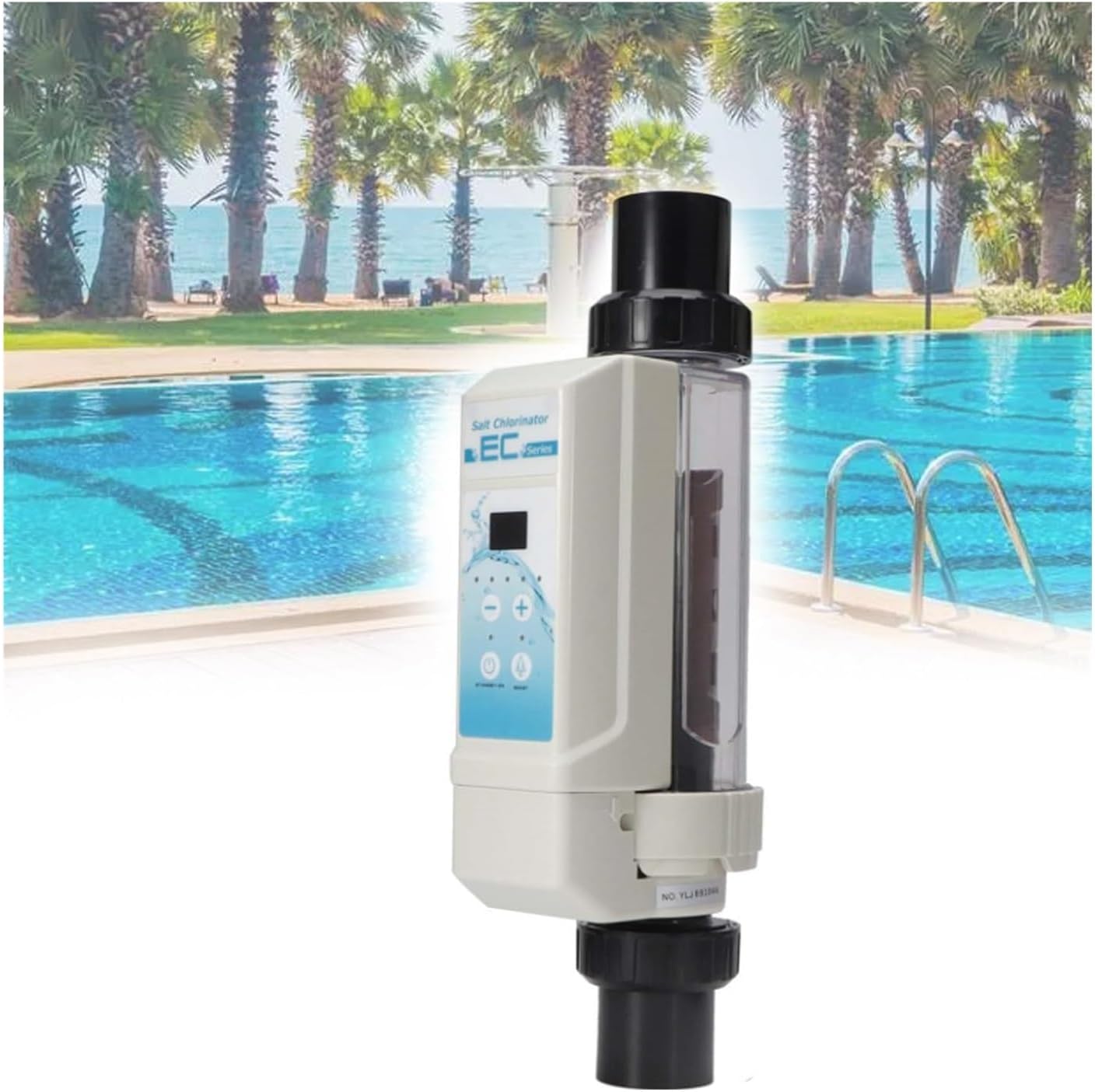 Salt Chlorinator System,100-240V Saltwater Pool System,Chlorine Generator,for Spas,Swimming Pool,Hot Tub (Size : 20g/h)