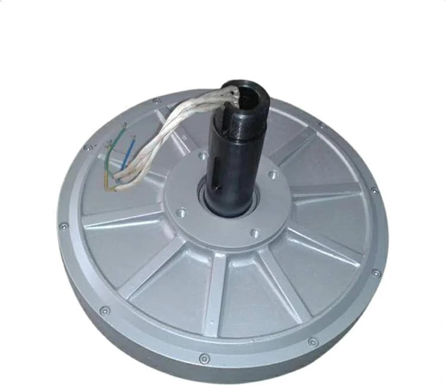 Windmill Generator, 500W Wind Generator 12V 24V 48 96VAC 300RPM Coreless Permanent Magnet Generator Three Phase Low Wind Speed Starting Wind Turbine (Color : 48VAC, Size : 500W), 32223131185