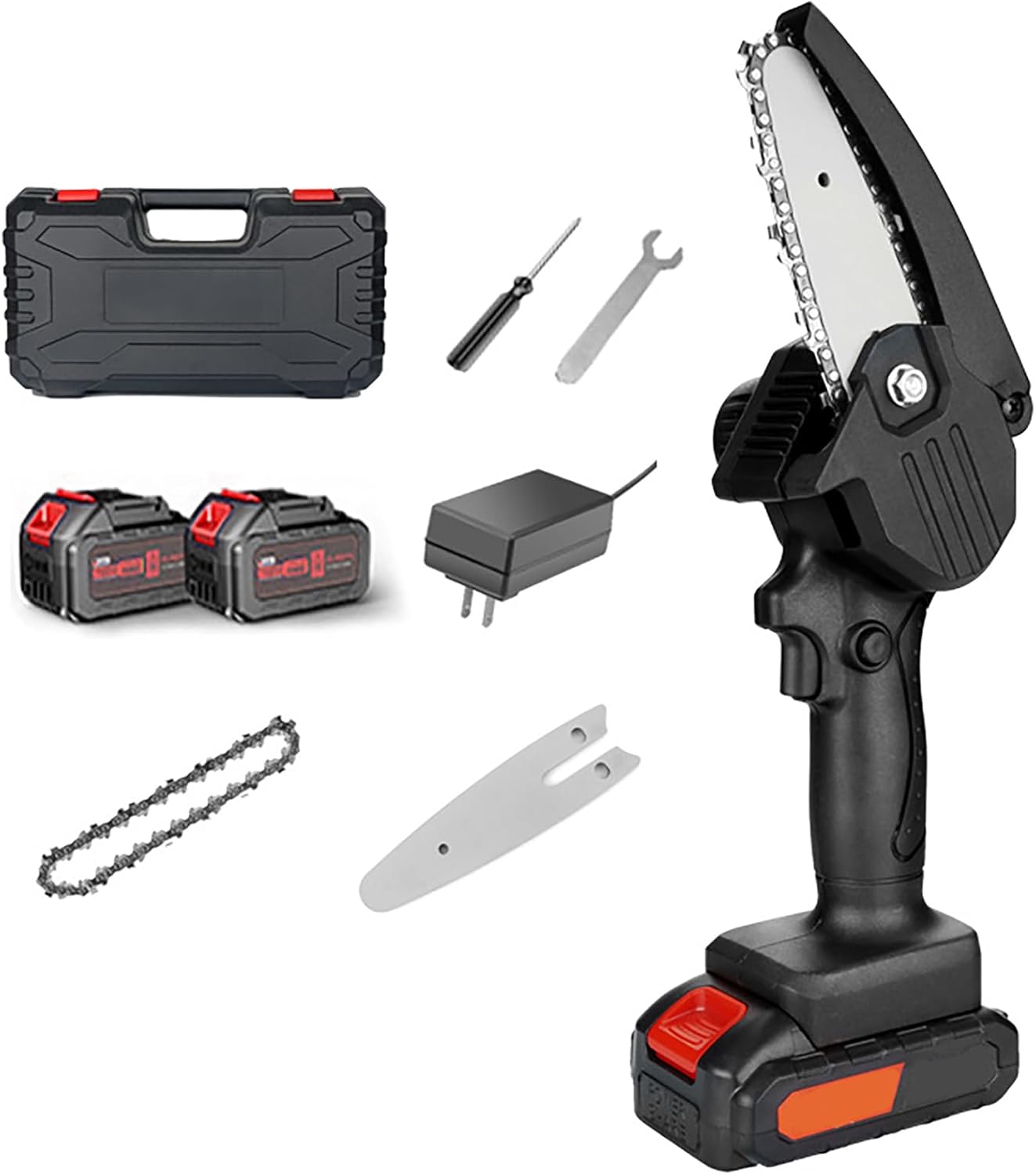 Mini Chainsaw Cordless Battery Powered Handheld Chainsaw, Electric Pruning Saw for Tree Trimming, Small Wood Cutting Tool, Portable Chainsaw for Outdoor Yard Work – Gifts for Dad