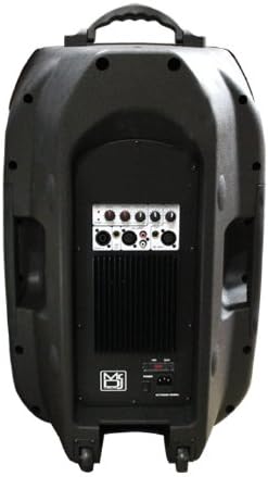 Mr. Dj PM-4015AMP 15-Inch 3000 Watts Max Power Speaker with Built-In Amplifier