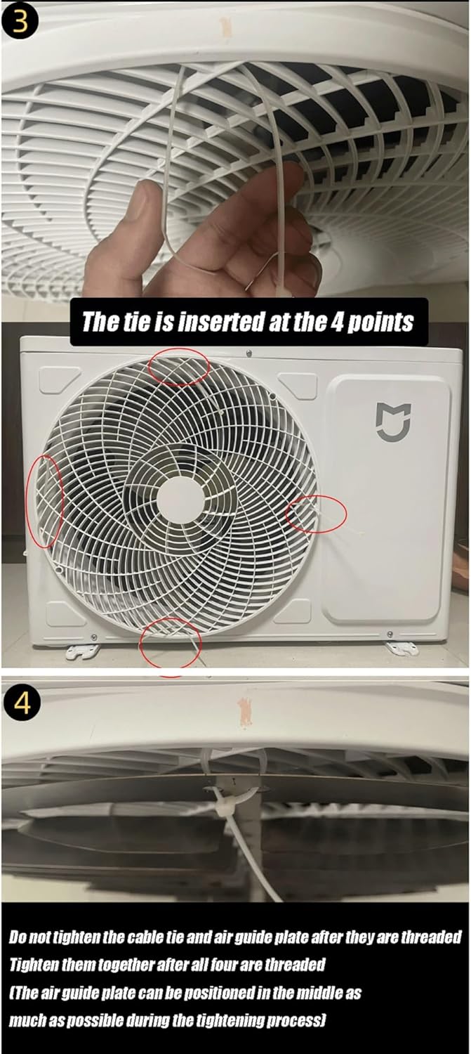 Ac Protection Cover,Prevent Direct Blowing, Air Conditioner Deflector for Outside Units, Air Outlet Condenser Defender Grilles, Stainless Steel Shutter Deflector