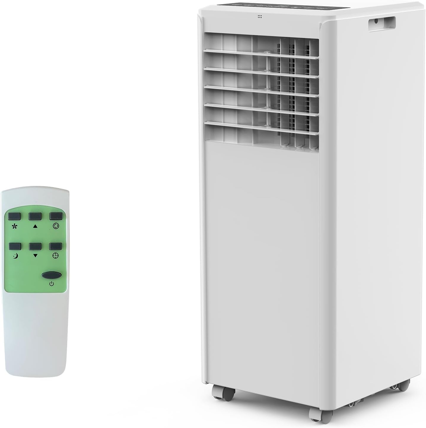 8000 BTU Portable Air Conditioner for Large Rooms Up to 450 Sq.Ft – Quiet Operation, Remote Control, 24H Timer, with Fan & Dehumidifier – Ideal for Bedrooms & Apartments