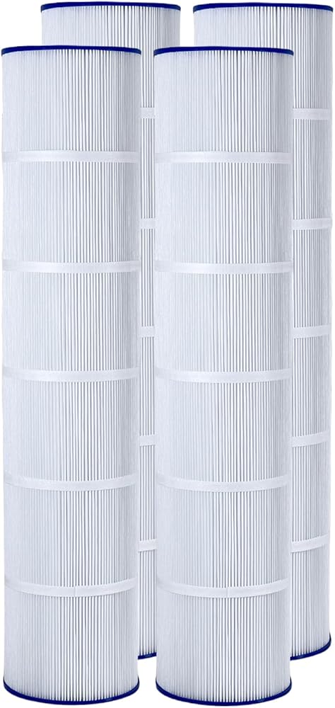 Pool Filter Compatible with Clean and Clear Plus 520, CCP520, PCC130, R173578, 178585, 817-0143, C-7472, FC-1978,FC-6475, 125 Sq. Ft, 4 Pack