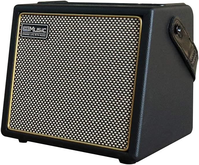 Acoustic Guitar Amplifier, 30 Watt Bluetooth Speaker Rechargeable Portable Acoustic Guitar Amp with Reverb Chorus Effect,3 Inputs, Black
