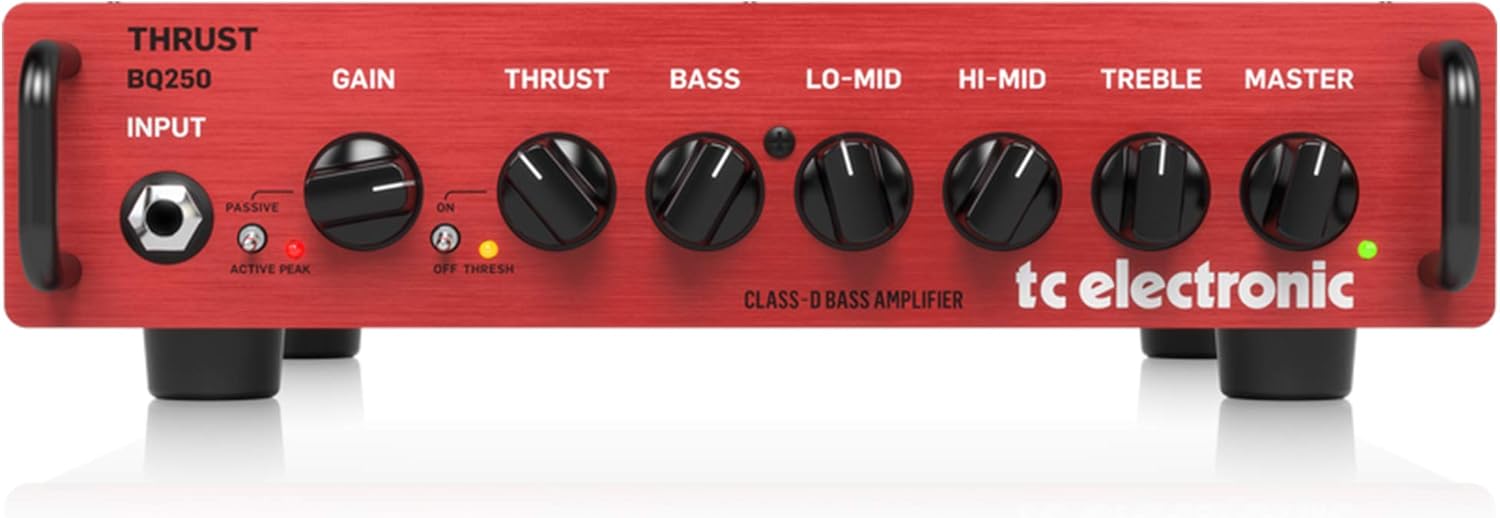 TC Electronic THRUST BQ250 250 Watt Portable Bass Head with Mosfet Preamp and Thrust Compressor