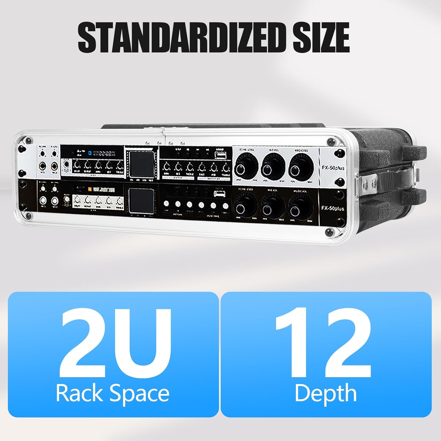 MUZNOTE 4U ABS Rack Case Shallow 12