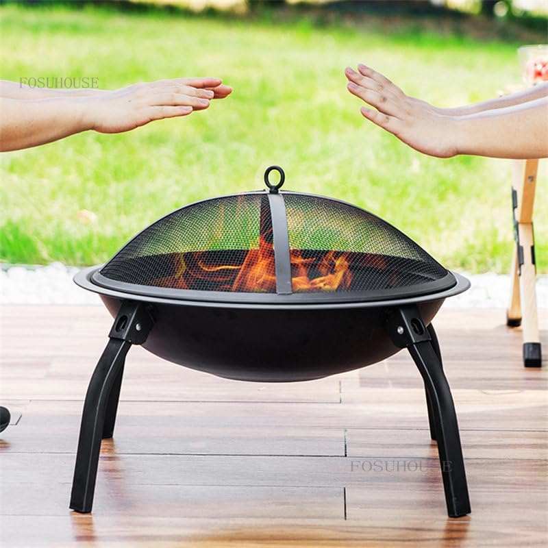 Outdoor Fireplaces Household Fire Pit Courtyard Villa Heating Stove Outdoor Charcoal BBQ Multifunctional Indoor Fire Pits