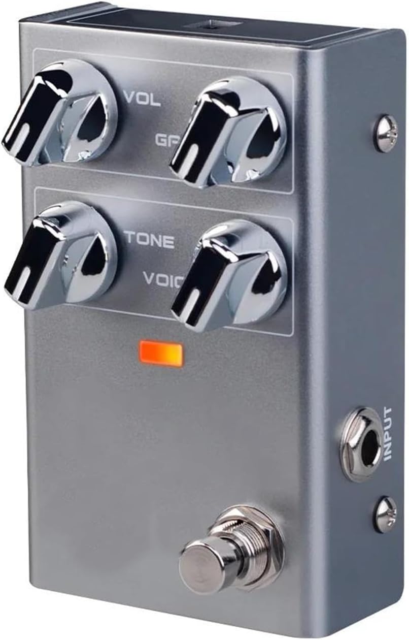 Professional Guitar Effects Pedals Overdrive Guitar Effects Pedal Classic Amp Tone With Knob Control(R02addadapter)