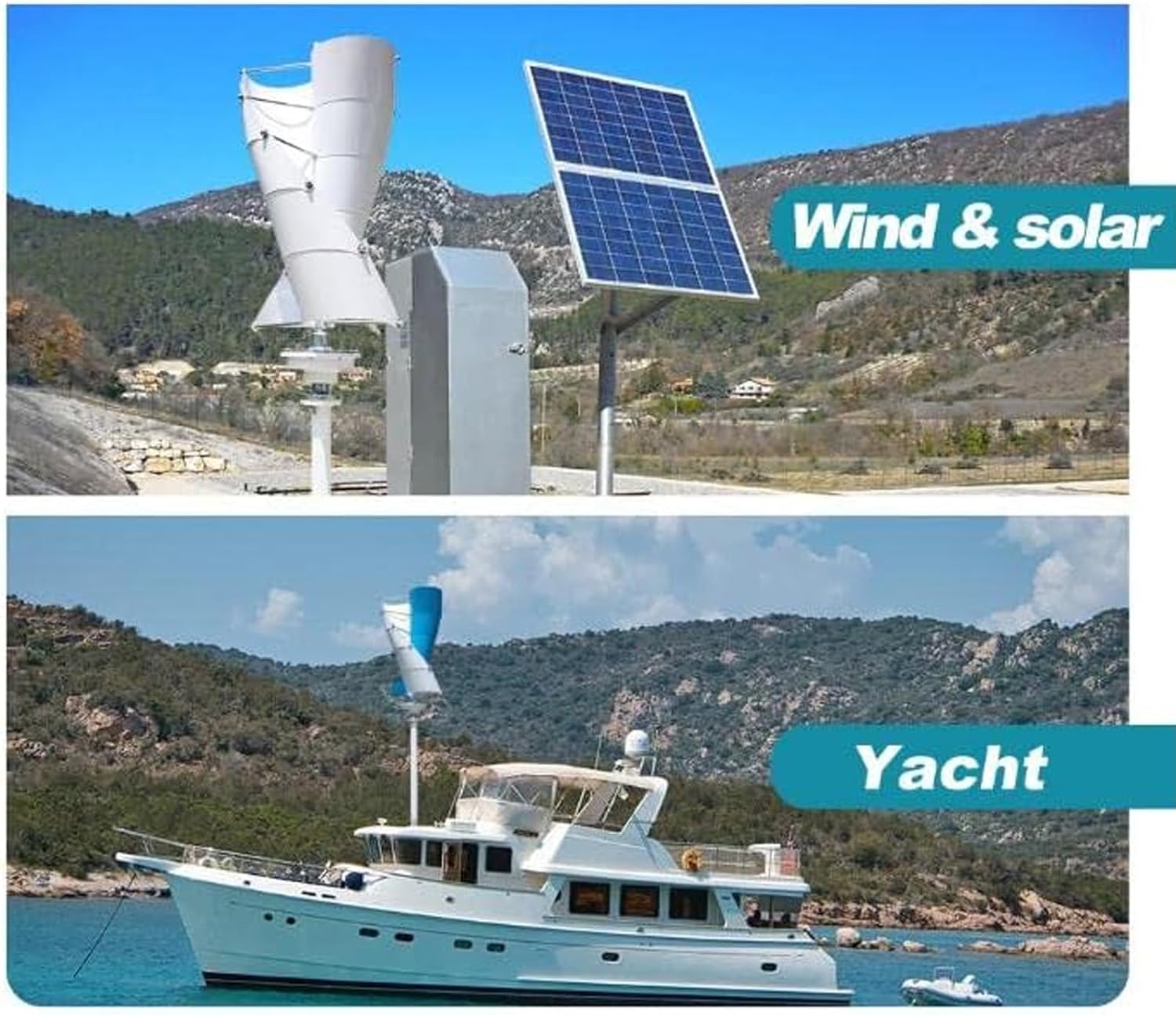 Wind Turbine Generator Kit Free Energy Windmill Vertical Axis Wind Turbine Generator Home Three Phase Generator Maglev Breeze Start(Size:400W,Color:12V)