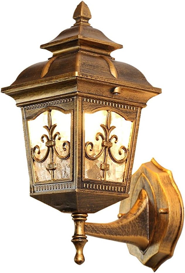 ICEMOB European Retro Country Wall Light 12.6 Inches Outdoor Waterproof Wall Lamp Die-cast Aluminum Lamp Body Wall Sconce for Courtyard Front Door Corridor Outside Wall Lighting Fixtures