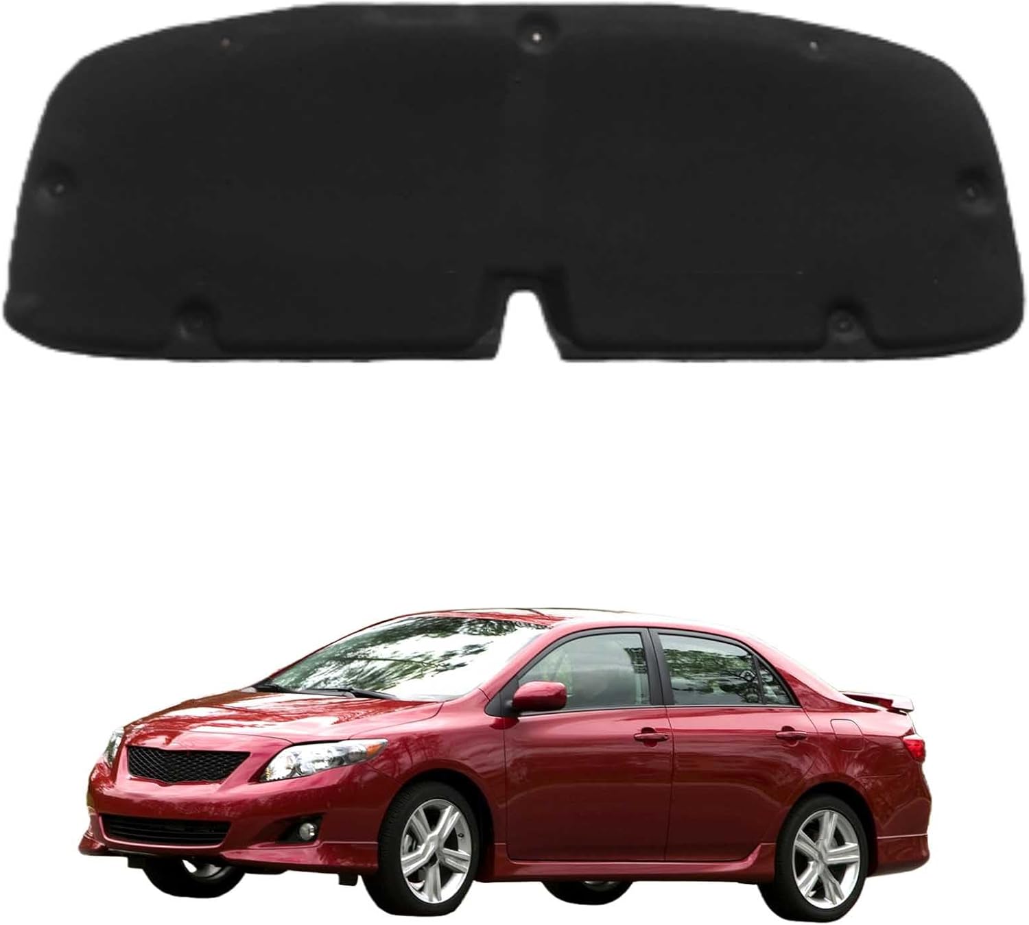 Car Front Hood Engine Sound Pad for Toyota Corolla 2007-2013, Heat Insulation Cotton Mat Cover Soundproof Car Accessories