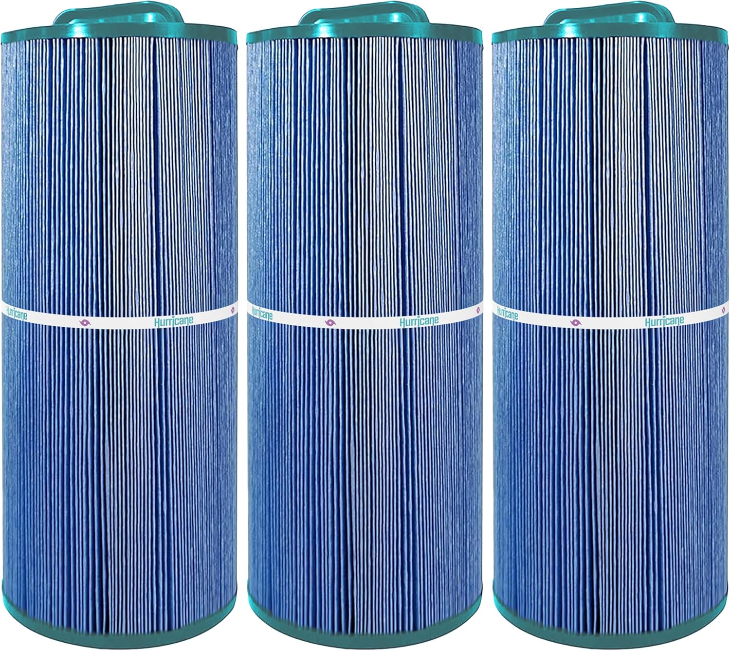 Hurricane Filters 3 Pack HF5H502-01M Elite Aseptic Spa Filter Cartridge - Replacement for PPM50SC-F2M, Unicel 5CH-502, Filbur FC-0195, Pacific Marquis Spas, Cal Spas, Low Flow Recirc 48SF