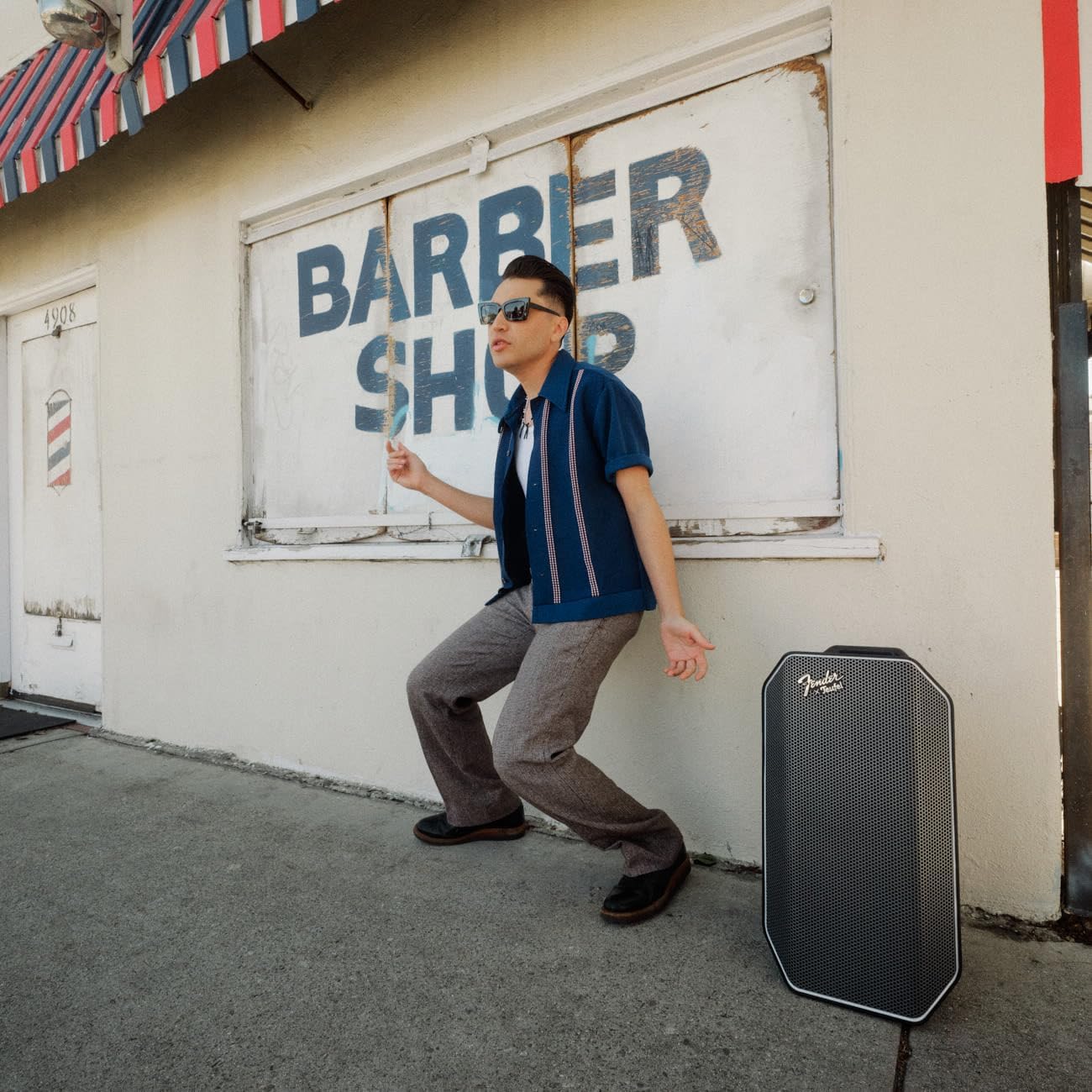 Fender x Teufel ROCKSTER AIR 2 Portable Bluetooth Speaker – Powerful Sound & Bass, 58 Hours Battery, Parties & Events, Mic & Guitar Inputs, Power Bank