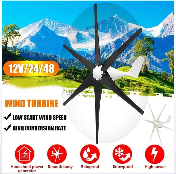 5000 W 12 V -220 V Wind Turbine with Nylon Fibre Wind Turbine Generator Home Powerful Windmill Energy Turbine