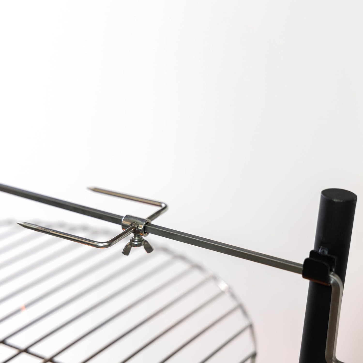 33 Inch Outdoor Fire Pit with Grill & Rotisserie Durable Steel Woodburning Firepits for Outside - Portable Fire Pit for Backyard Porch, Deck, Camping, BBQ