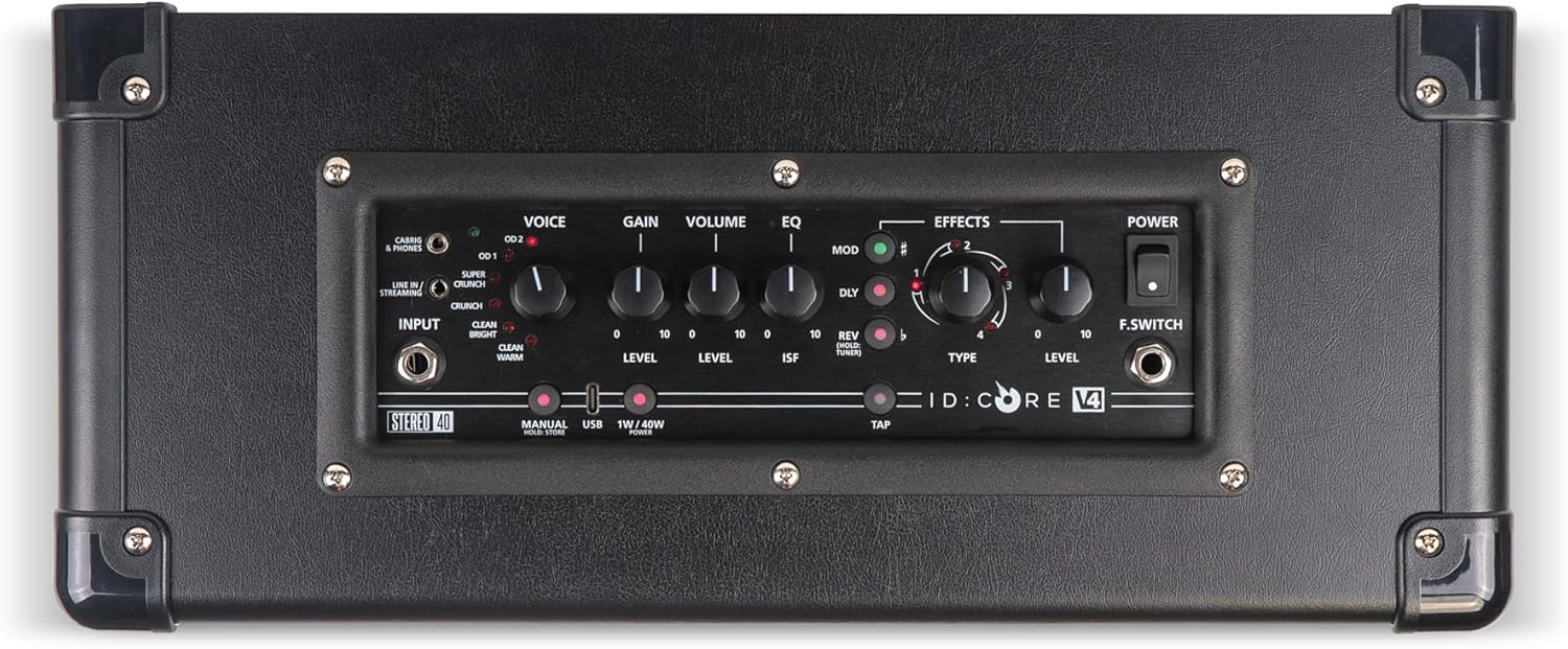 Blackstar ID:Core 40 V4 Stereo Digital Combo Amplifier with Super Wide Stereo Sound, CabRig Lite, Blackstars Patented ISF Tone Control and USB-C Connectivity (40-Watt)