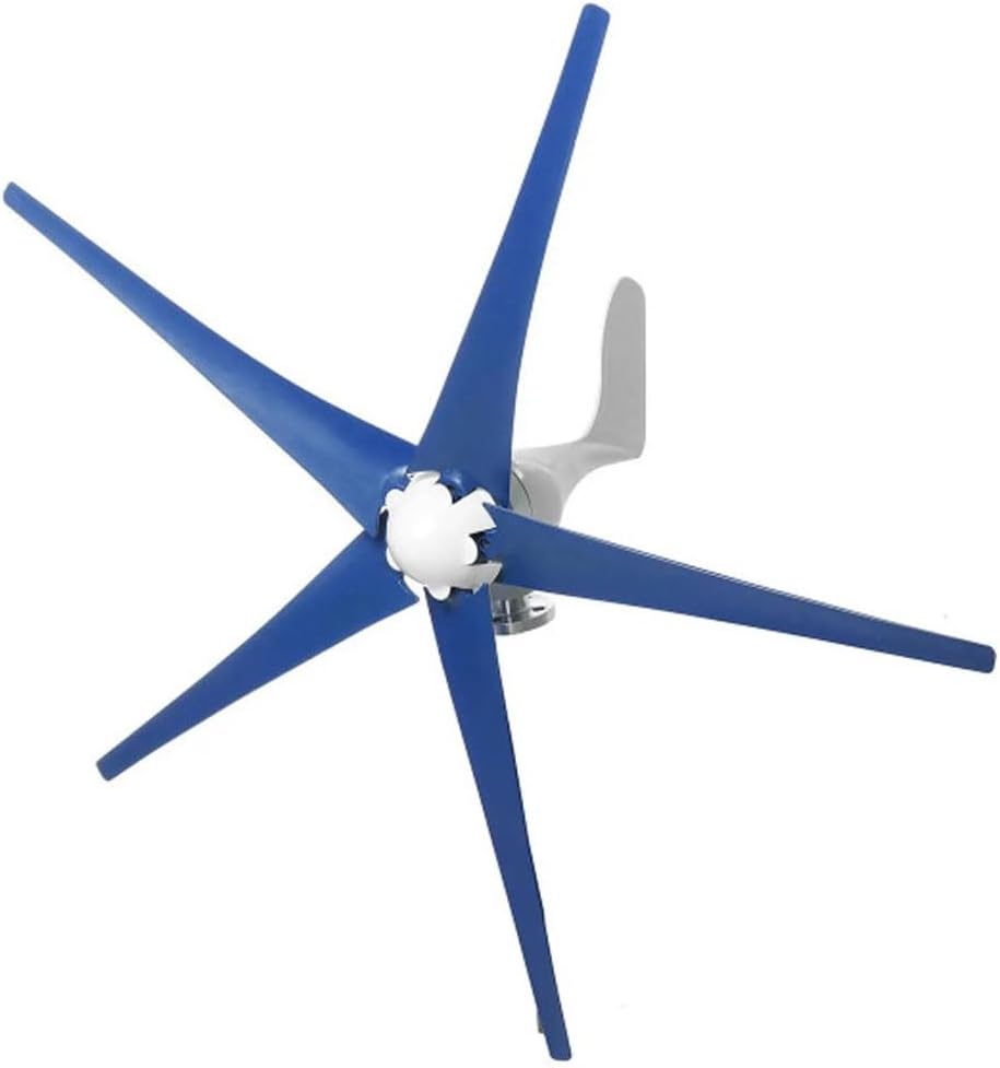 800W Wind Turbine Generator - 5 Blade Wind Power Generator with Charge Controller for 12V/24V Systems, Ideal for Marine, RV, Home & Hybrid Solar Wind Applications