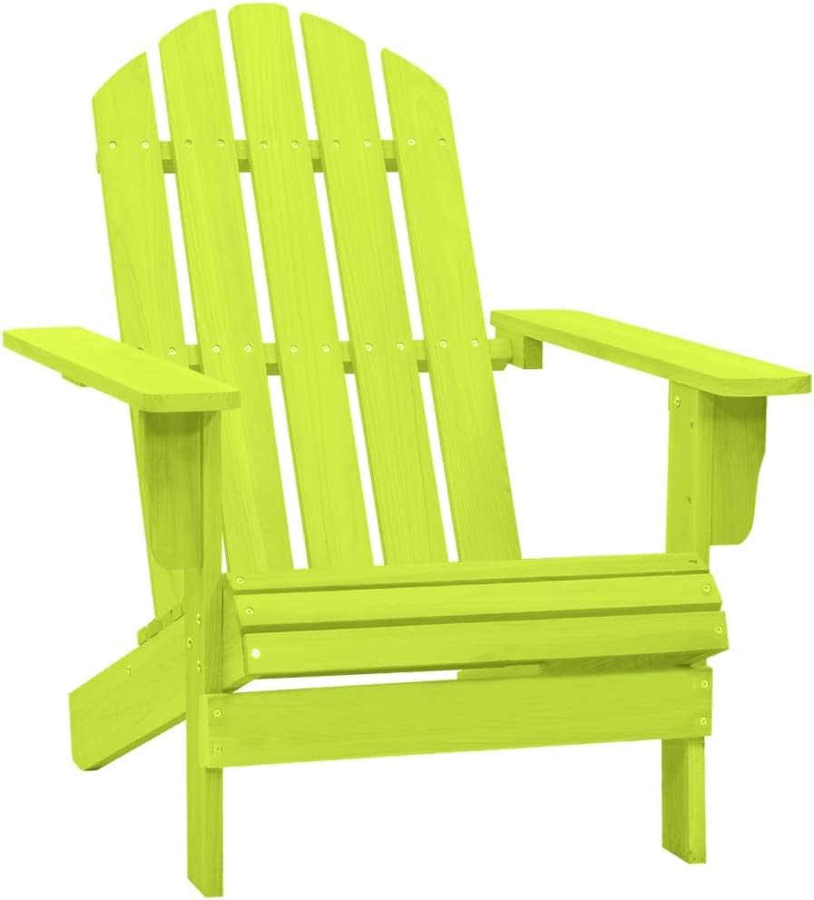 Patio Chair Patio Adirondack Chair Solid Fir Wood Green