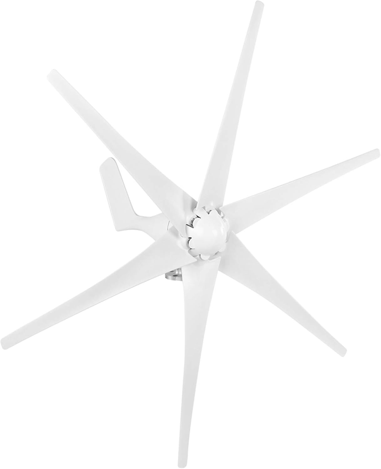 Hilitand 800W Windmill Turbines Generator Small 6 Blade Wind Industrial Machinery Equipment for Marine Home Charging (White 24V)