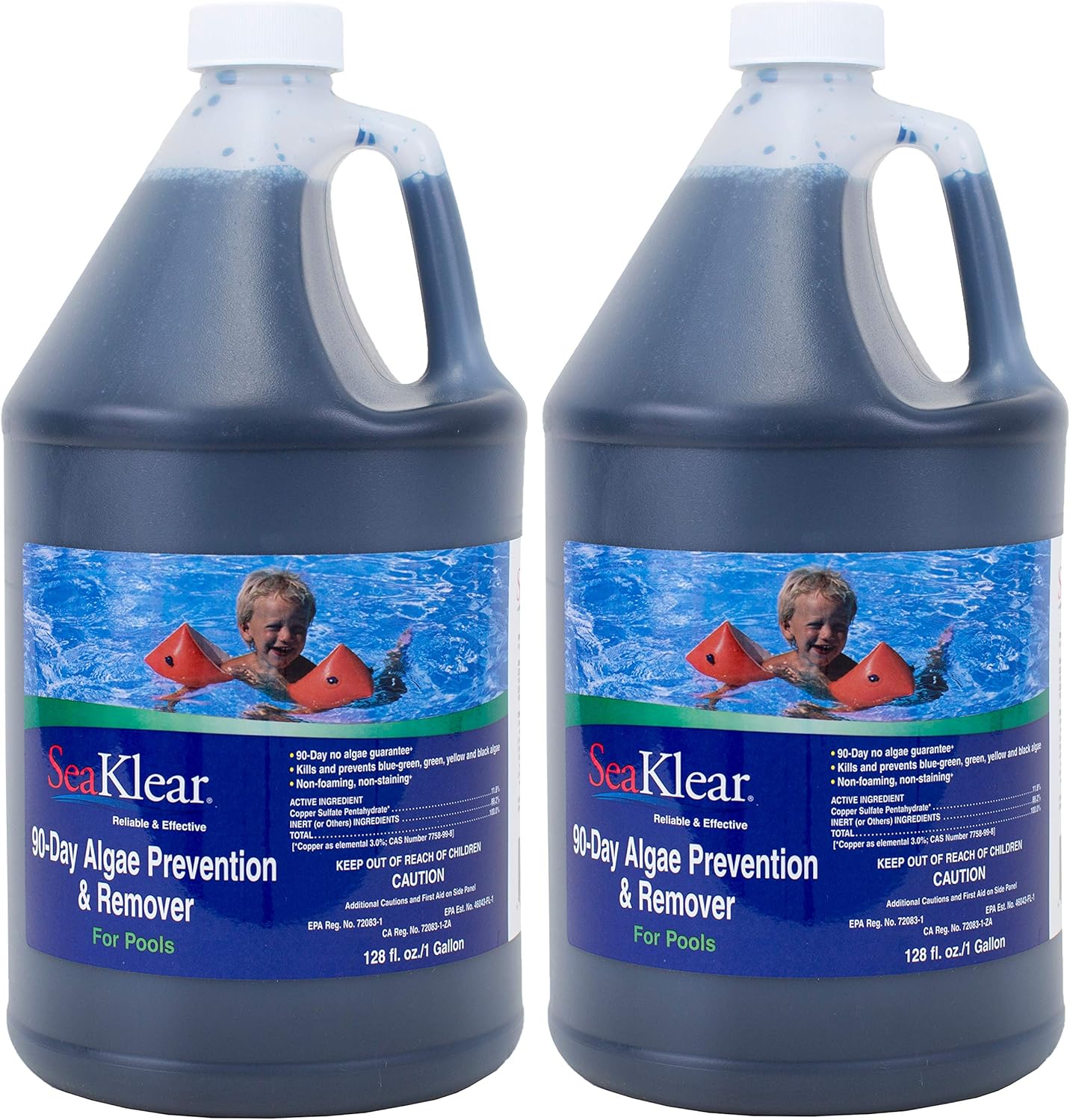SeaKlear 2 Pack 90-Day Algae Prevention & Remover 1Gal