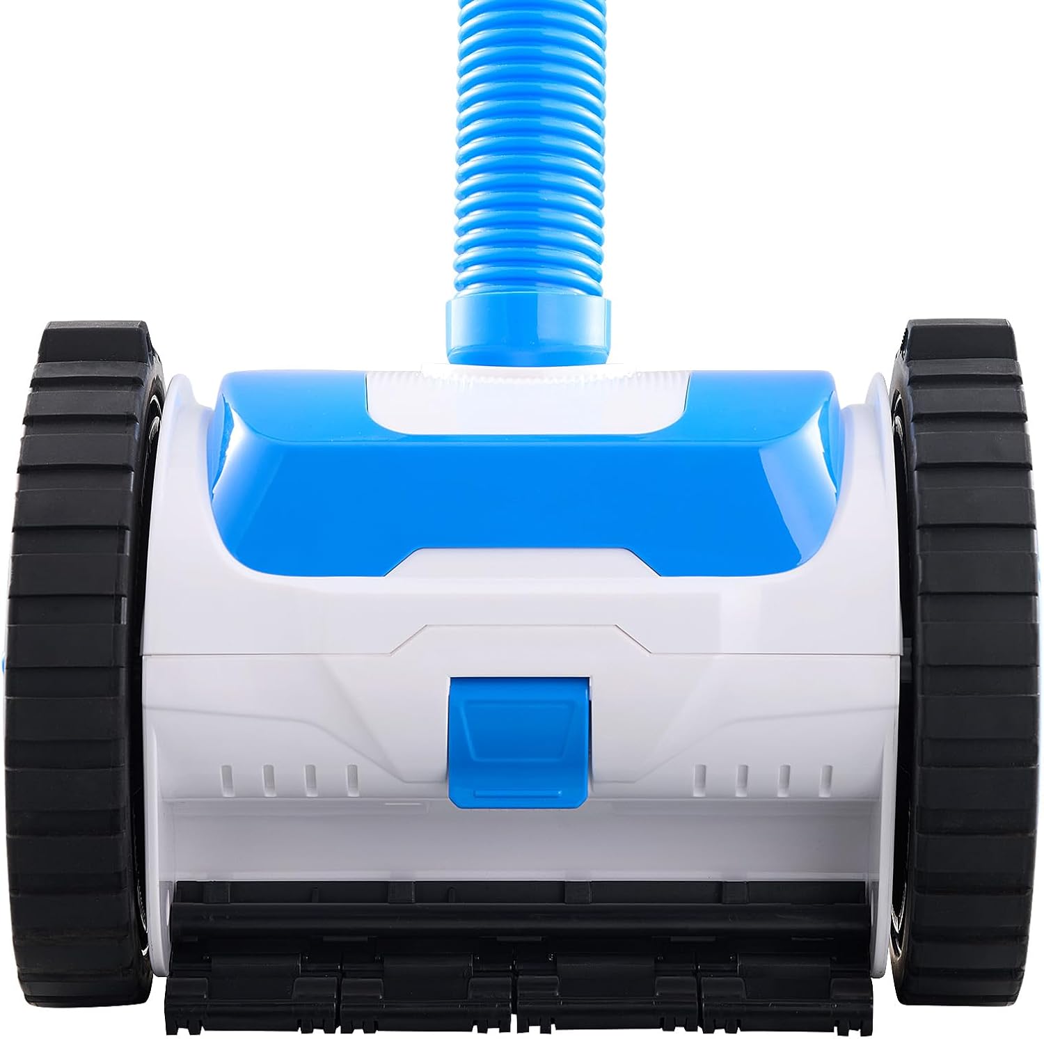 Happybuy Suction Pool Cleaner, Automatic Pool Vacuum Cleaner with 2 Wheels, Suction Side Pool Sweeper for In-ground and Above-Ground Pools, Fits Pools Up to 20 x 40 ft