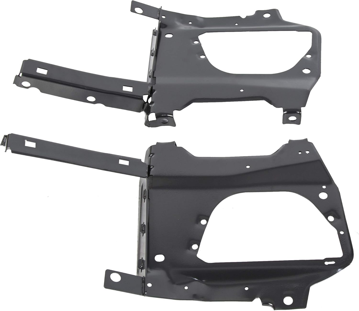 Front Bumper Brackets 1Pair Compatible with 2010-2018 Dodge Ram 2500 3500 4500 5500 Replacement for CH1061103 68064329AD 68064329AB Steel Powder Coated Black Left & Right