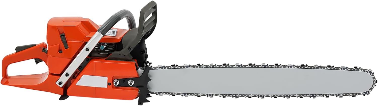 71CC 2-Cycle Gas Powered Chainsaw, 28 In Gasoline Powered Chain Saws 5.3HP