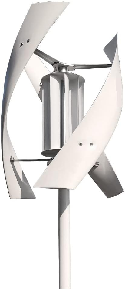 Wind Power Turbine Generator 3000W 24V 48V Vertical Wind Turbine Generator for Home Free Energy Wind Power Windmill Permanent Maglev with MPPT Controller (Color : with Controller, Size : 24V_3000W)
