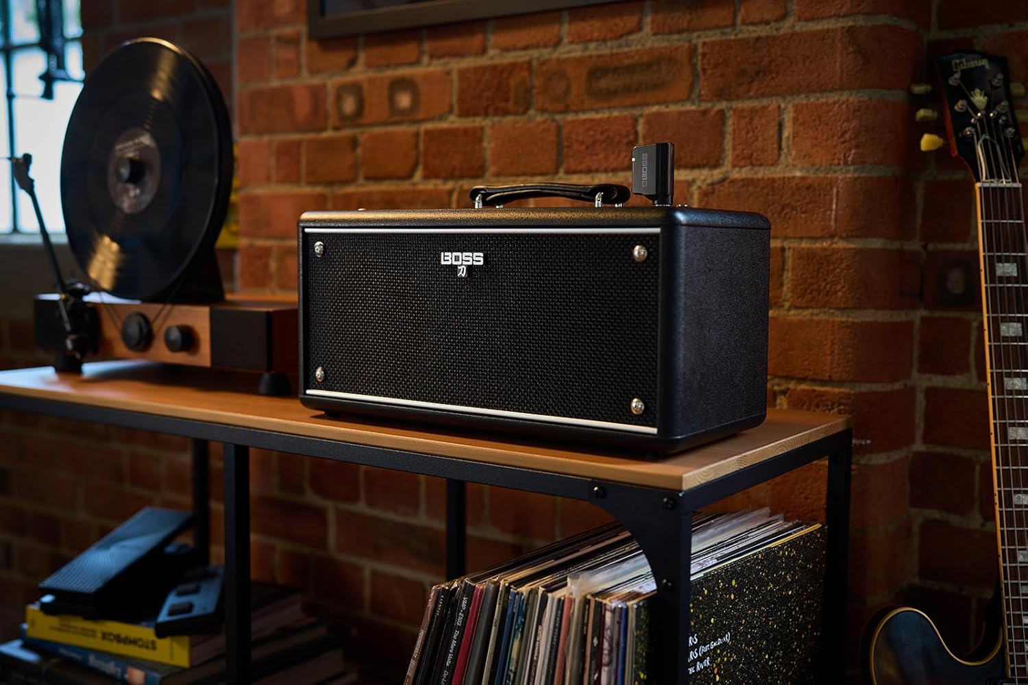 BOSS Katana-Air EX | Powerful Wireless Desktop Amplifier for Guitar, Bass & Acoustic-Electric Guitar & Bass | Stereo Sound with Dual Five-Inch Speakers | 5 Amp Characters | Premium Amps & Effects