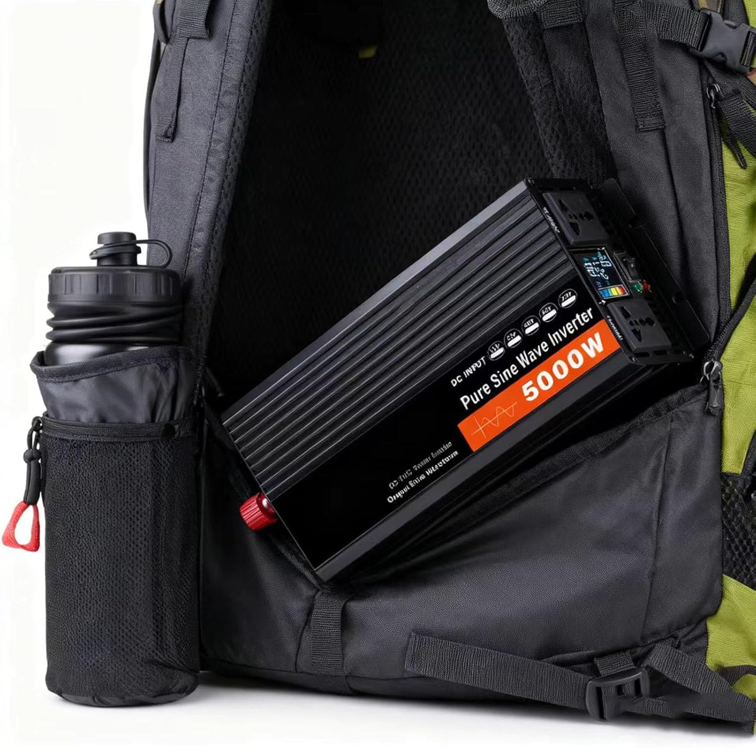 24V to110V 60HZ,Pure Sine Wave Inverter 6000W, Car Power Inverter DC 12V 24V 48V 60V 72V to AC 110V/220V 2AC Outlets for Hurricanes, Power Outages, Dc 72V,AC 220V 60Hz