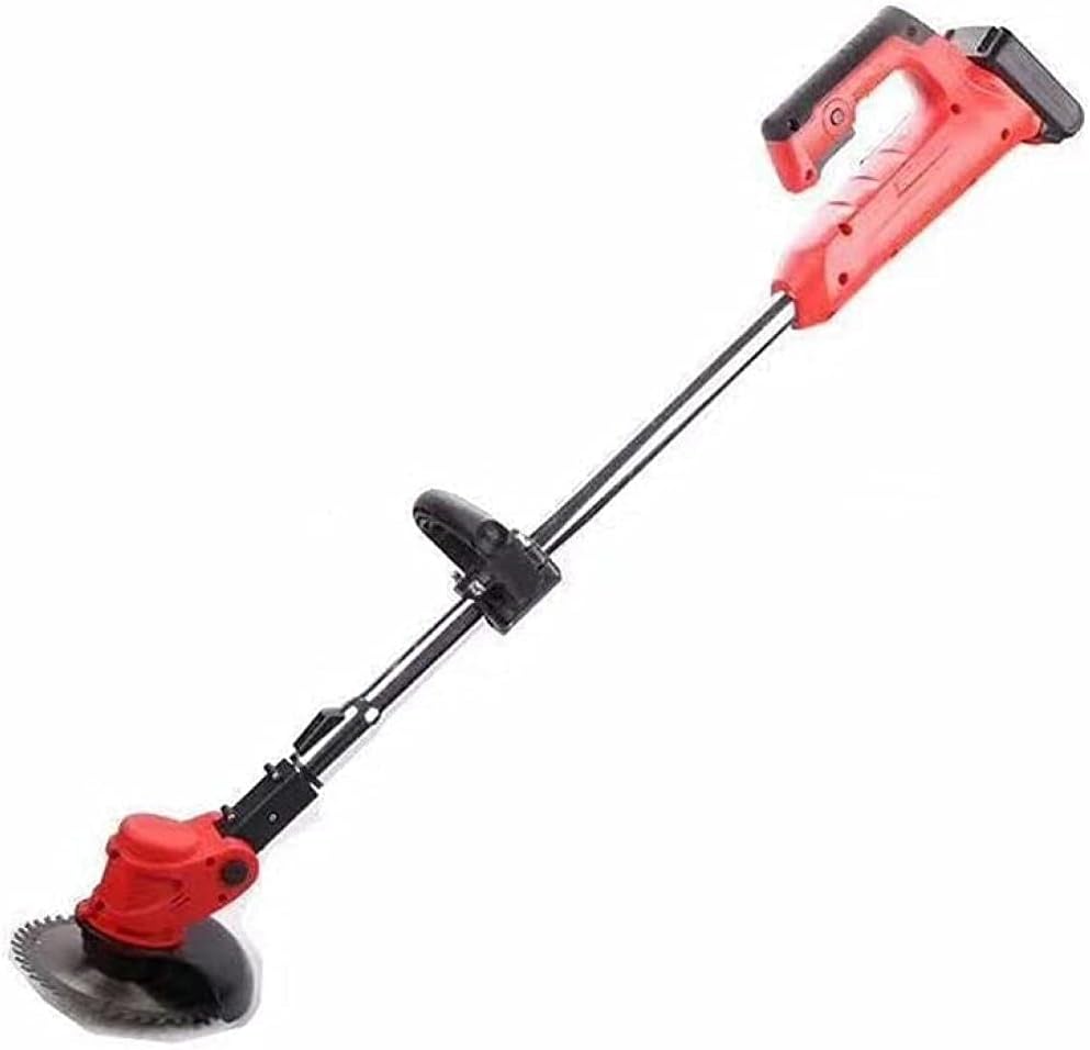 Small Household Electric Lawn Mower Rechargeable Weed and Trim Multifunction Lawn Mower with Lithium Battery 24V