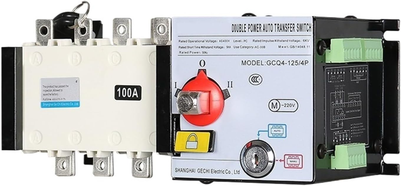 Double Power Automatic Transfer Switch GCQ4 Isolated PC-Level Generator Switch fire-Fighting Dual Power Automatic Transfer Switch(4P3200A)