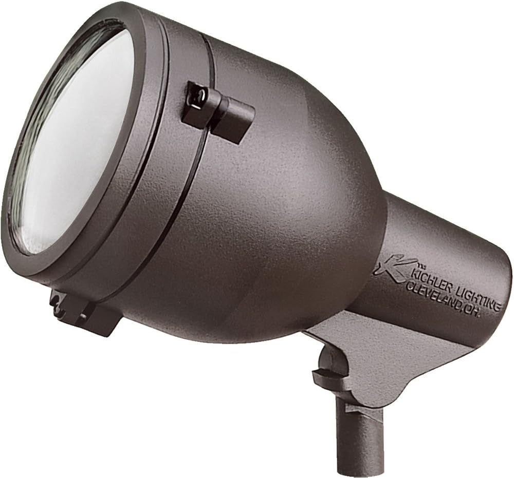 Kichler 15241AZT HID High Intensity Discharge Accent 1-Light 120V, Textured Architectural Bronze