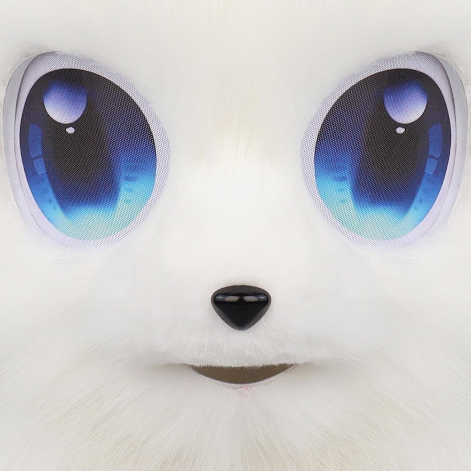 Animal Head Mask Furry Fursuit Plush Dog Fox Masks for Halloween Parties Cosplay Costume Accessory