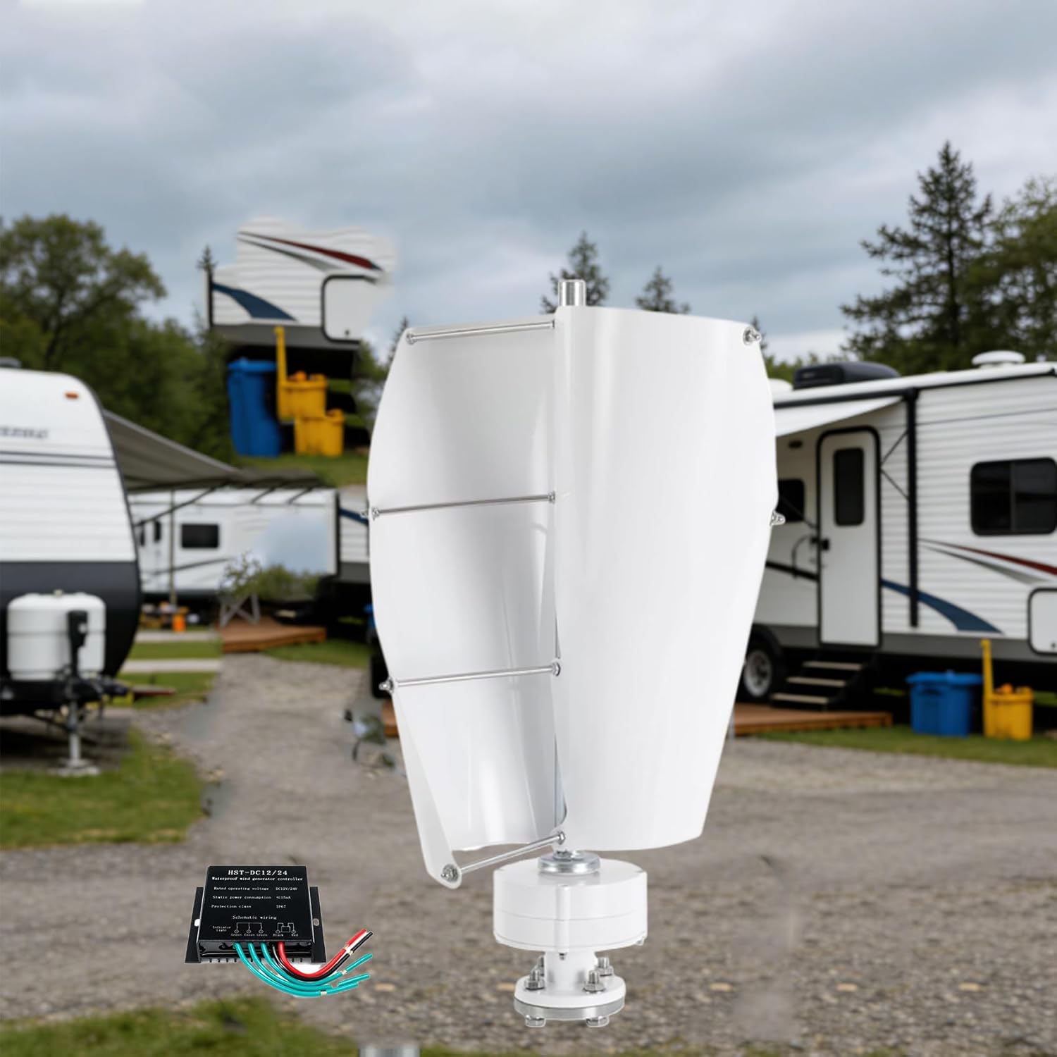 12v, Portable Wind Turbine Generator 12000W with Controller 12V 24V 48V Spiral Windmill Wind Power Generator for Home, Boats, Street Lighting,220V