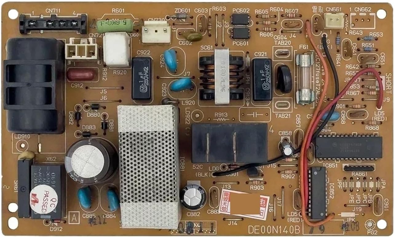 Air Conditioner Mainboard Spare Parts,Compatible For Mitsubishi ，Air Conditioner Control Board Outdoor Unit DE00N140B DE00N063B Circuit PCB Conditioning Parts(DE00N063B)