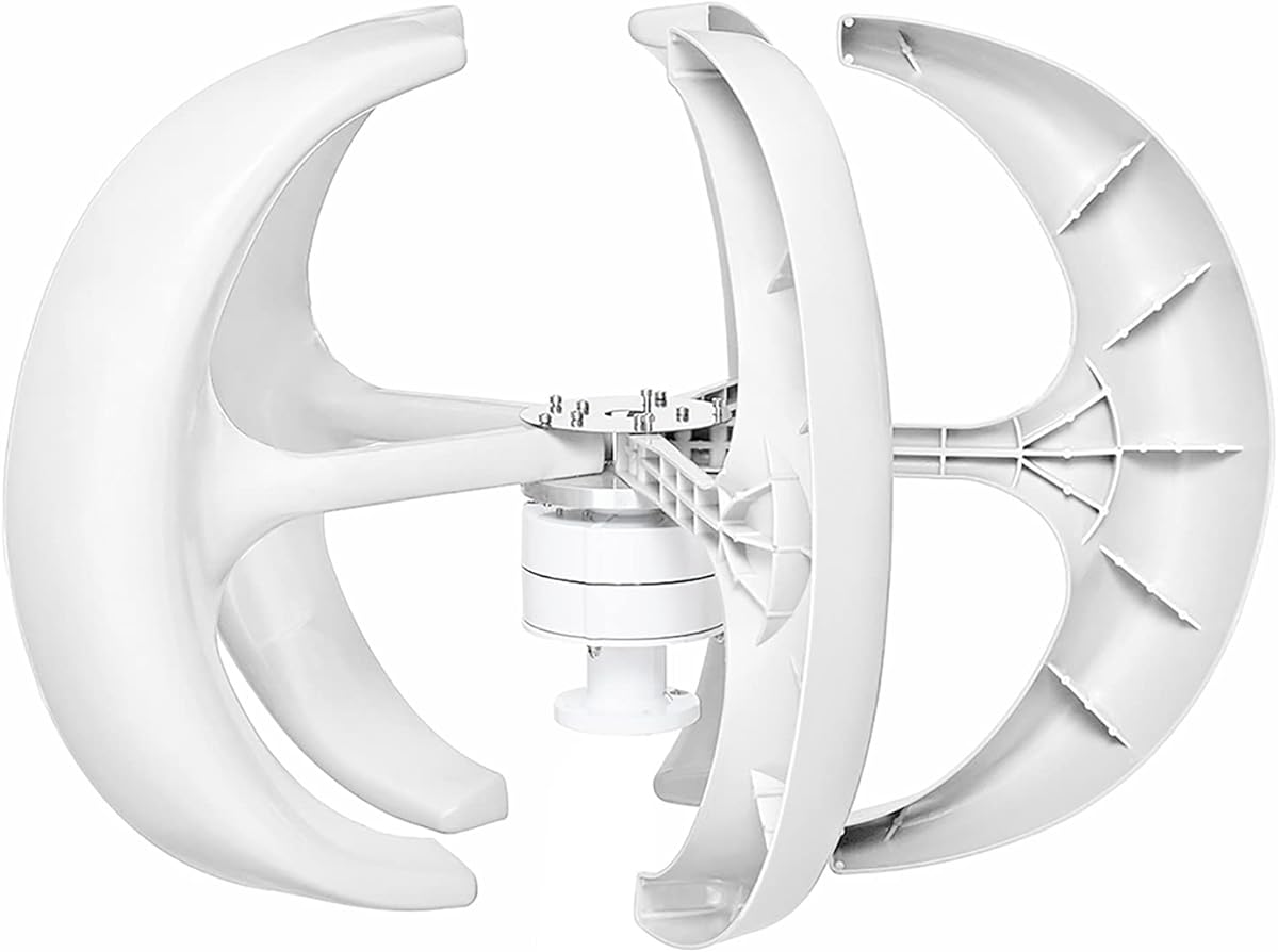 Lantern Wind Turbine,12V 24V 48V 800W Vertical Turbine Generator, Wind Turbine Generator Kit with Charge Controller Suitable for Outdoor Lighting
