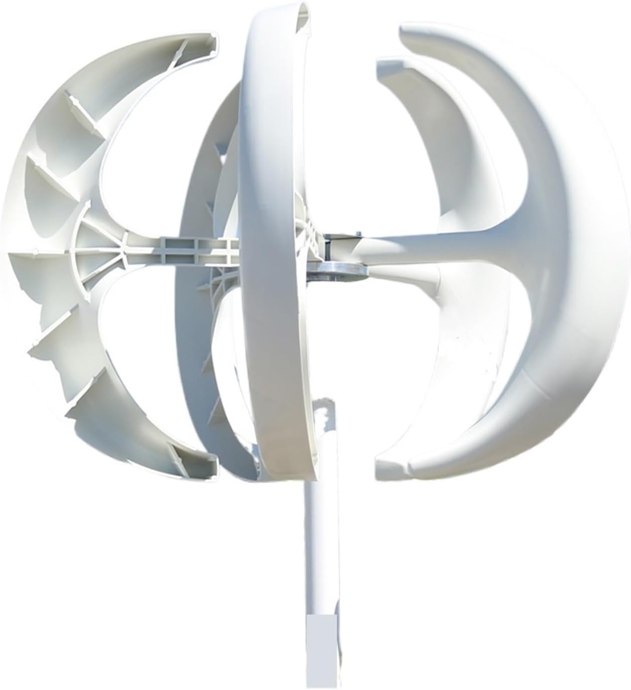 Windmill Generator, 5000W Home Low Noise Wind Power Turbine Electric Generator 5KW 12V 24V Vertical Windmill Low Wind Speed Starting Wind Turbines (Color : White, Size : 24V), 1005006150593534
