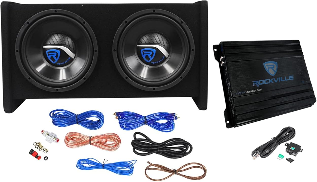 Rockville RV10.2B 1000W Peak/350W RMS Dual 10