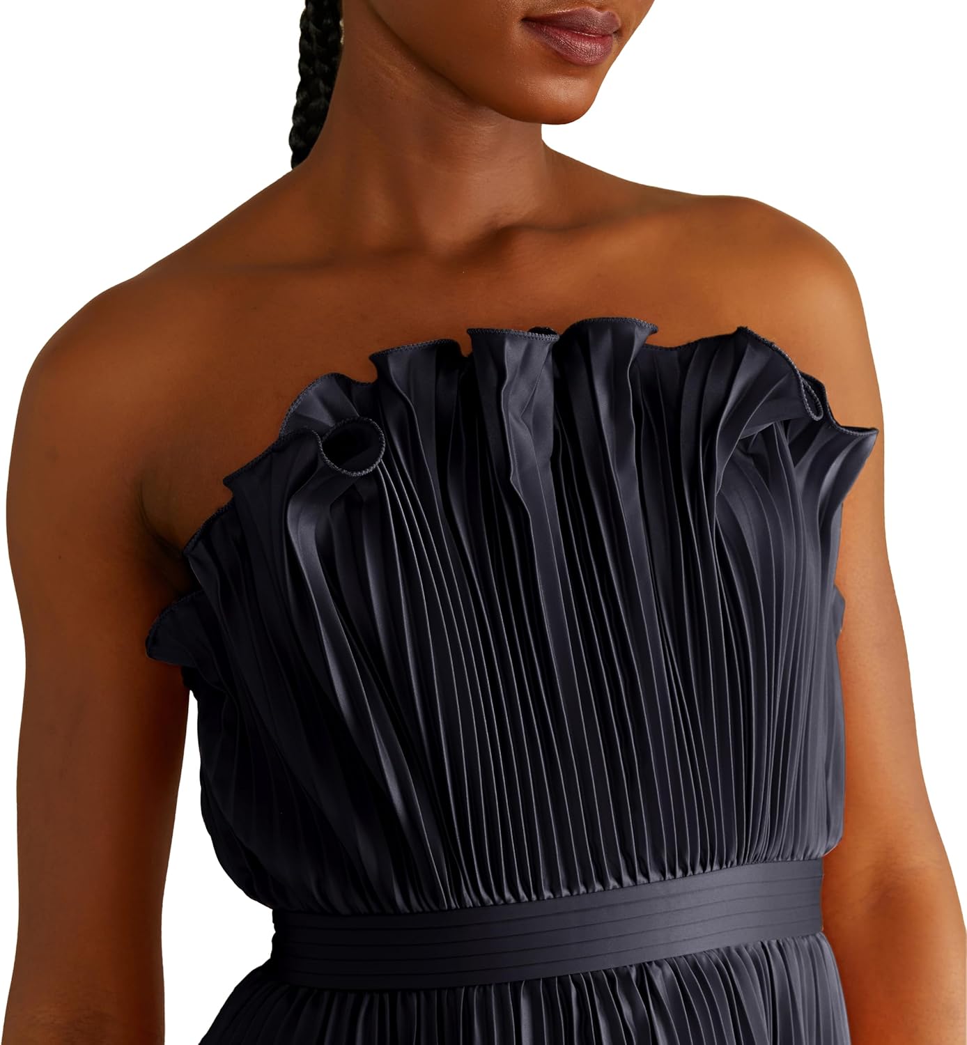 Amur Womens Janey Tiered Shell Midi Dress