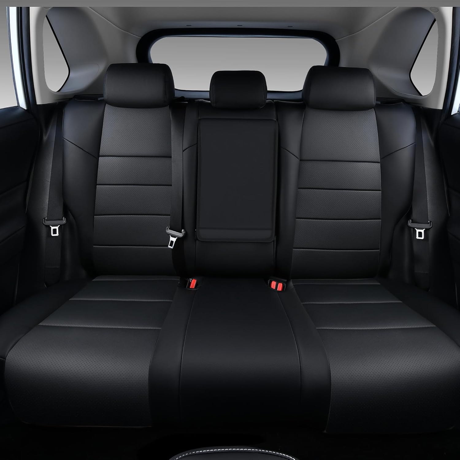 RAV4 Seat Covers, Custom Fit Toyota RAV4 2019 2020 2021 2022 2023 2024 2025, Full Covered Vehicle Accessories Fit for RAV 4 LE, XLE, XLE Premium, Limited - Black