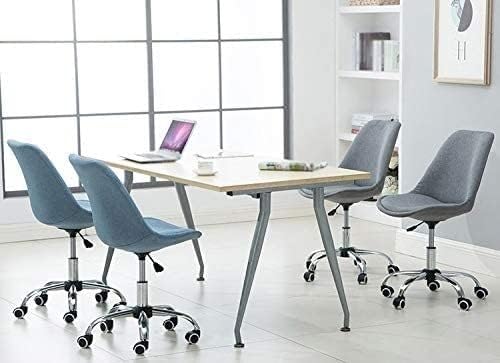 Dining Chair Modern Dressing Chair for Makeup Room, Dining Chair Hotel Chair Club Chair Staff Chair Conference Chair Reception Chair Student Chair Dormitory Chair Office Supplies (Color : Bl