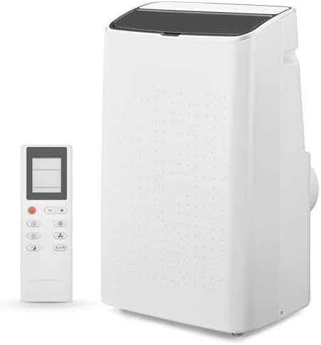 Portable Air Conditioners 14000 BTU 3-IN-1 Freestanding AC Unit, Cools Up to 750 Sq.Ft, Fan/Dehumidifier/Cooling Modes, with Remote Control, Smart and Sleep Mode, 24H Timer, Auto Swing, Window Ki