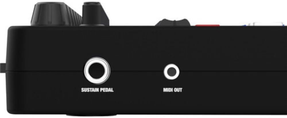 Reloop Keypad Pro Compact USB-MIDI 4-In-1 DAW Workstation Controller Bundle with Auray FP-P1L Universal Piano-Style Sustain Pedal