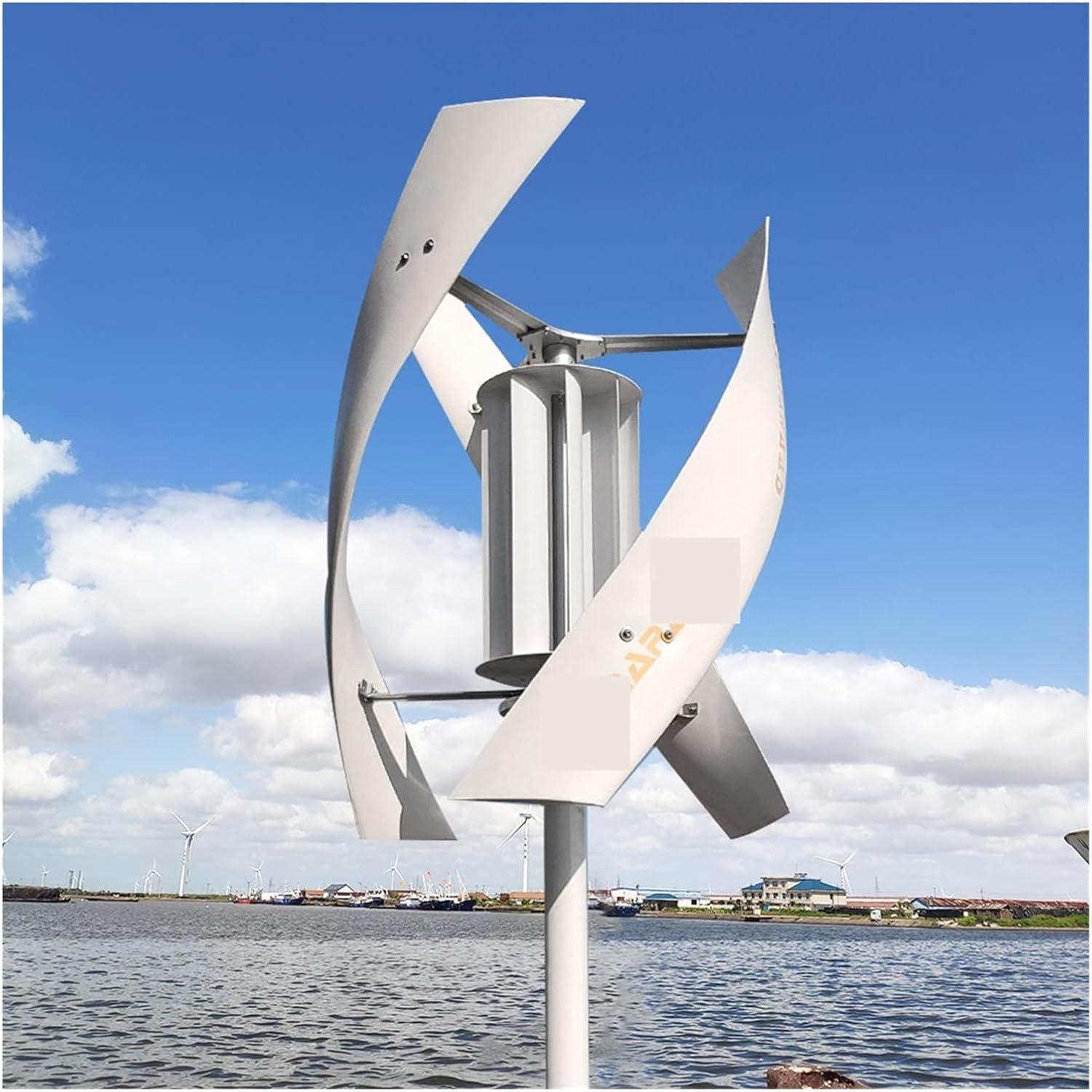 Wind Turbine 2kw Wind Turbine Generator,Vertical Axis Coreless Generator Kit 24v 48v Wind Turbine With Low Rpm Permanent Magnet Alternative Generator (Color : Turbine Only, Size : WHITE_24V_1000W)